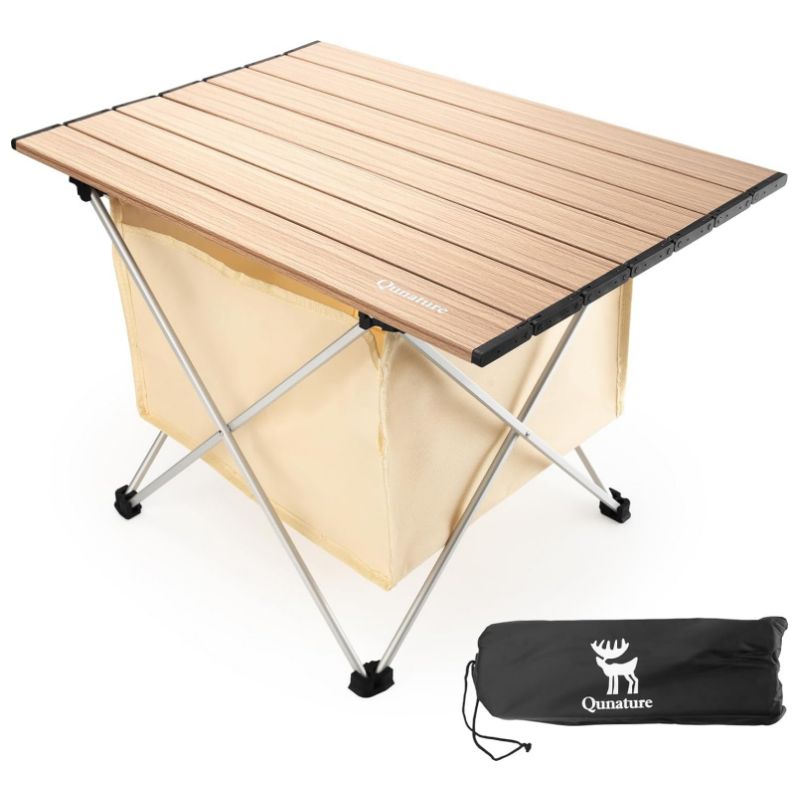 Qunature Portable Ultralight Aluminum Folding Table for Beach, Hiking,  Fishing, Picnic – qunature